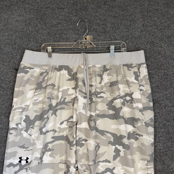 Under Armour Pants Mens XXL Gray Jogger Sweatpants Camouflage Performance - Picture 4 of 10